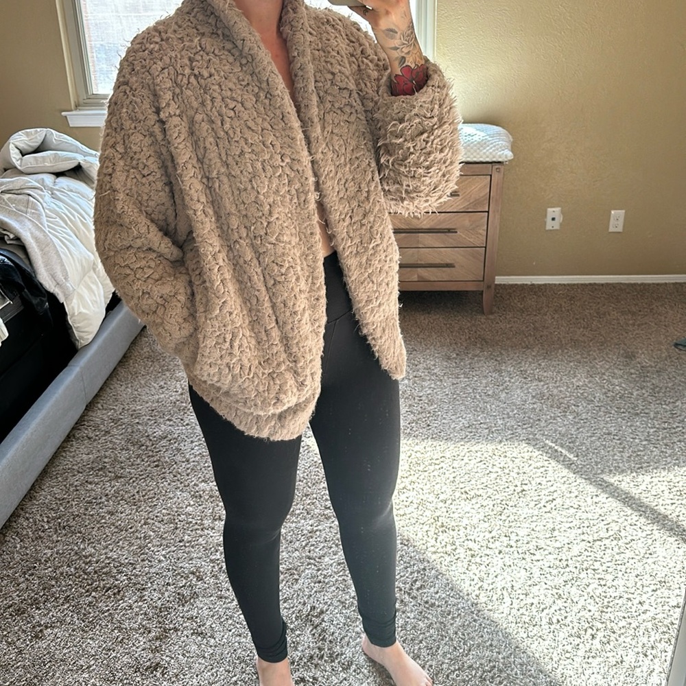 Fuzzy cardigan/jacket